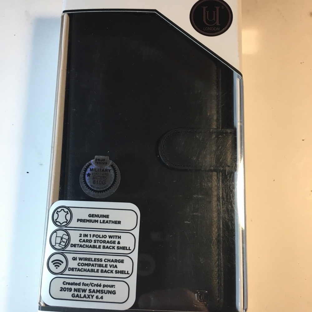 Genuine Leather 2in1 Folio for Galaxy S10+Plus